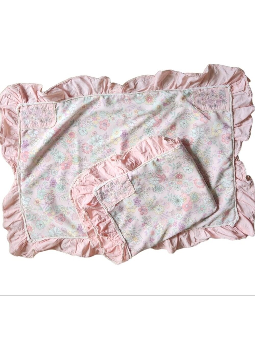 Ruffled Cotton/poly Pillowcases With Accents Princess Cottage Sweet